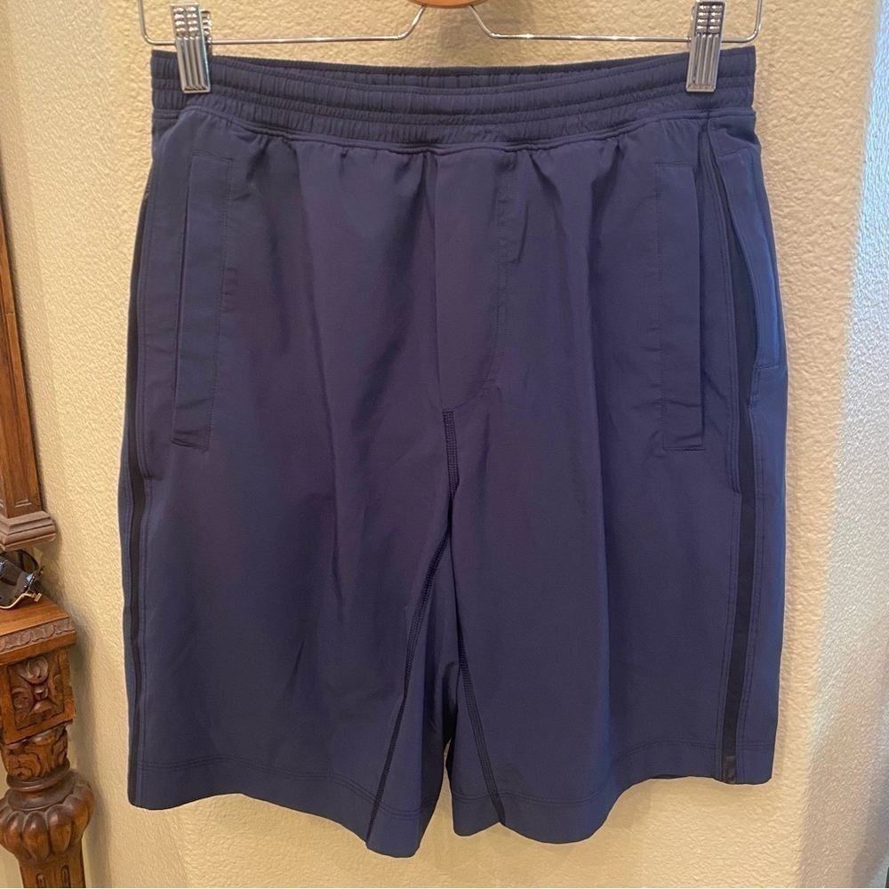 LULULEMON Men Deep Teal Pace Breaker 9”Lined Athletic Shorts Size Medium